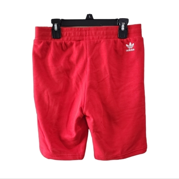 🆕️ Adidas Boys Terry Cotton Shorts Red he6834 - Picture 5 of 10